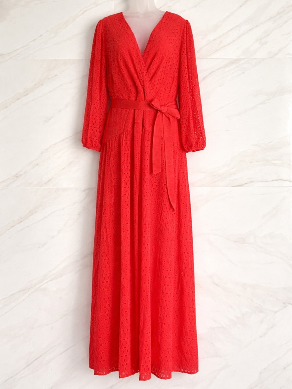 NWT White House Black Market Eyelet Maxi Dress – Size 16